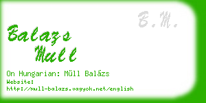 balazs mull business card
