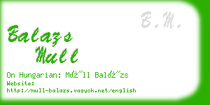 balazs mull business card